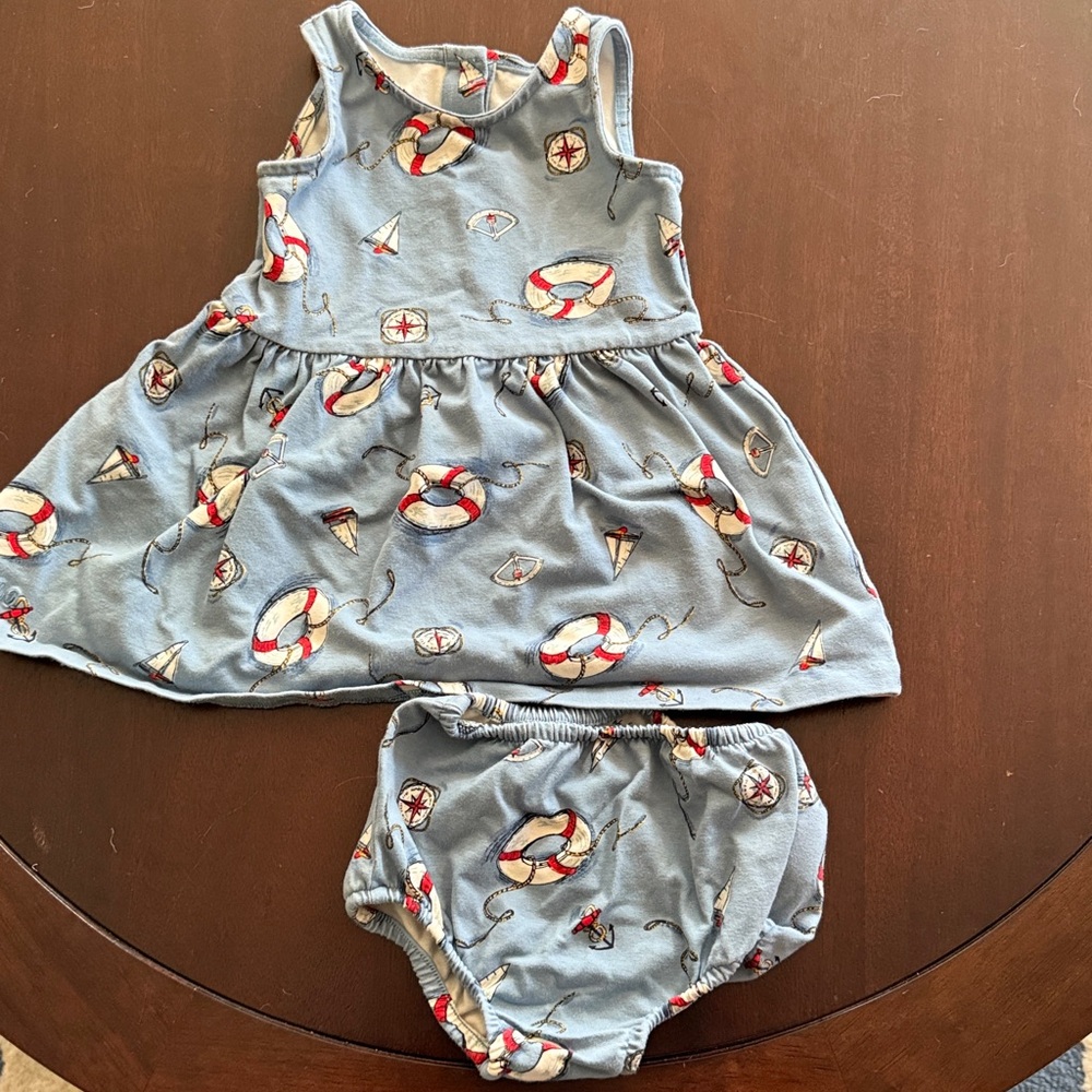 Ralph Lauren Baby Blue Nautical Dress